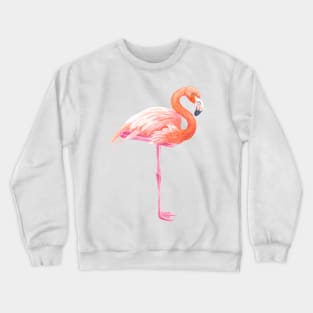 Flamingo watercolor Crewneck Sweatshirt